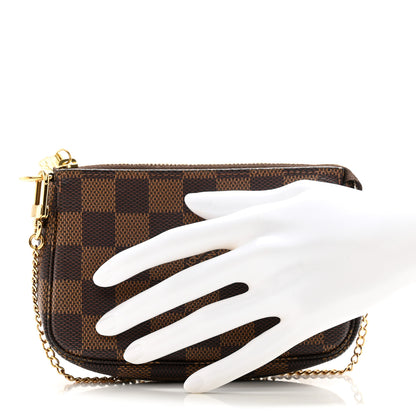 Louis Vuitton Damier Ebene Mini Pochette Accessories 2 of 8