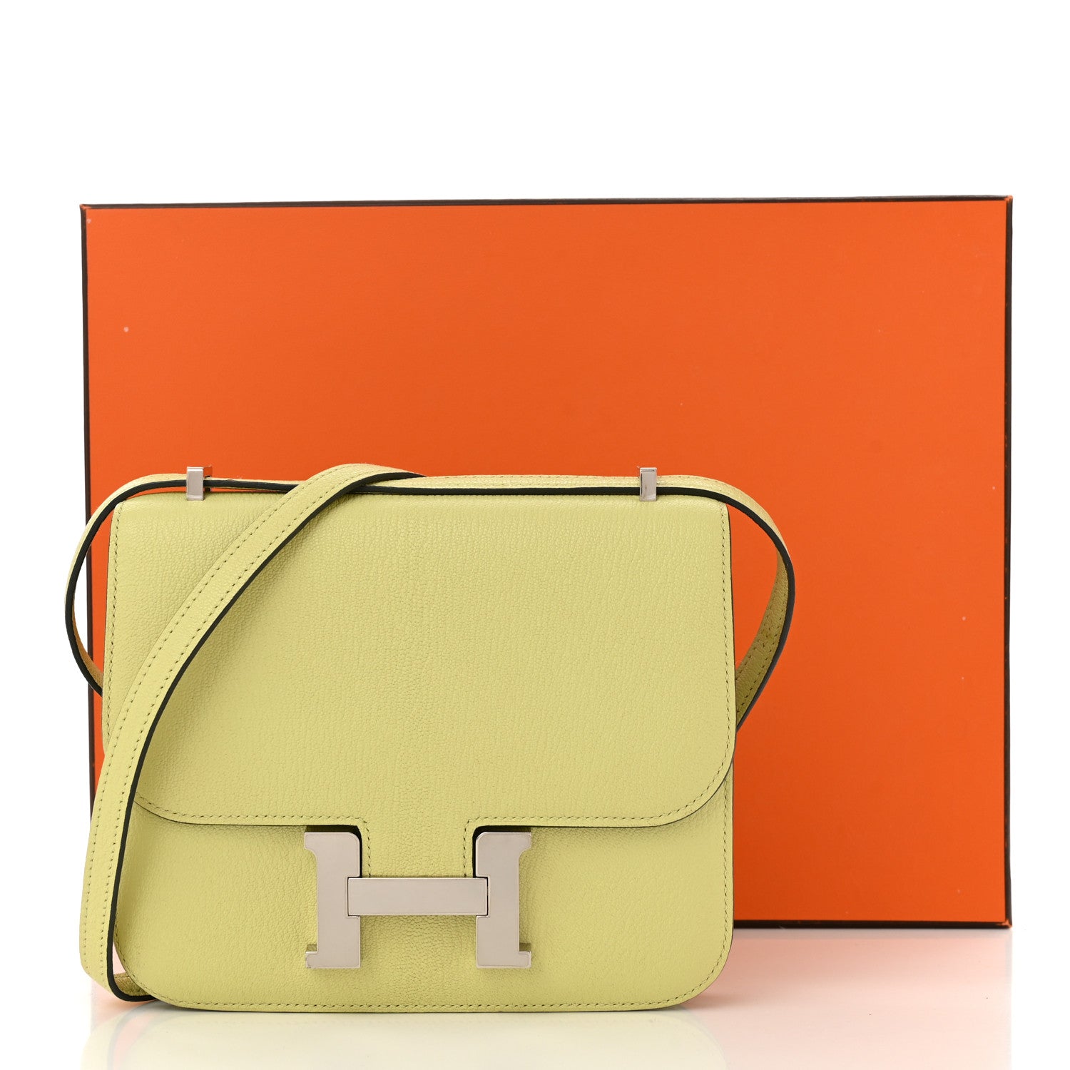 Hermes Chevre Mysore Constance 18 Jaune Bourgeon 1702661