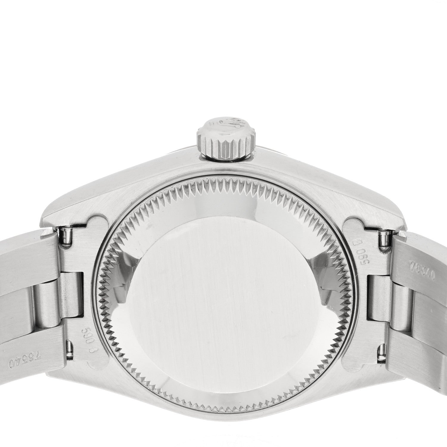 Rolex Stainless Steel 18K White Gold Diamond 26mm Oyster Perpetual Datejust Watch Pink 69174 4 of 5