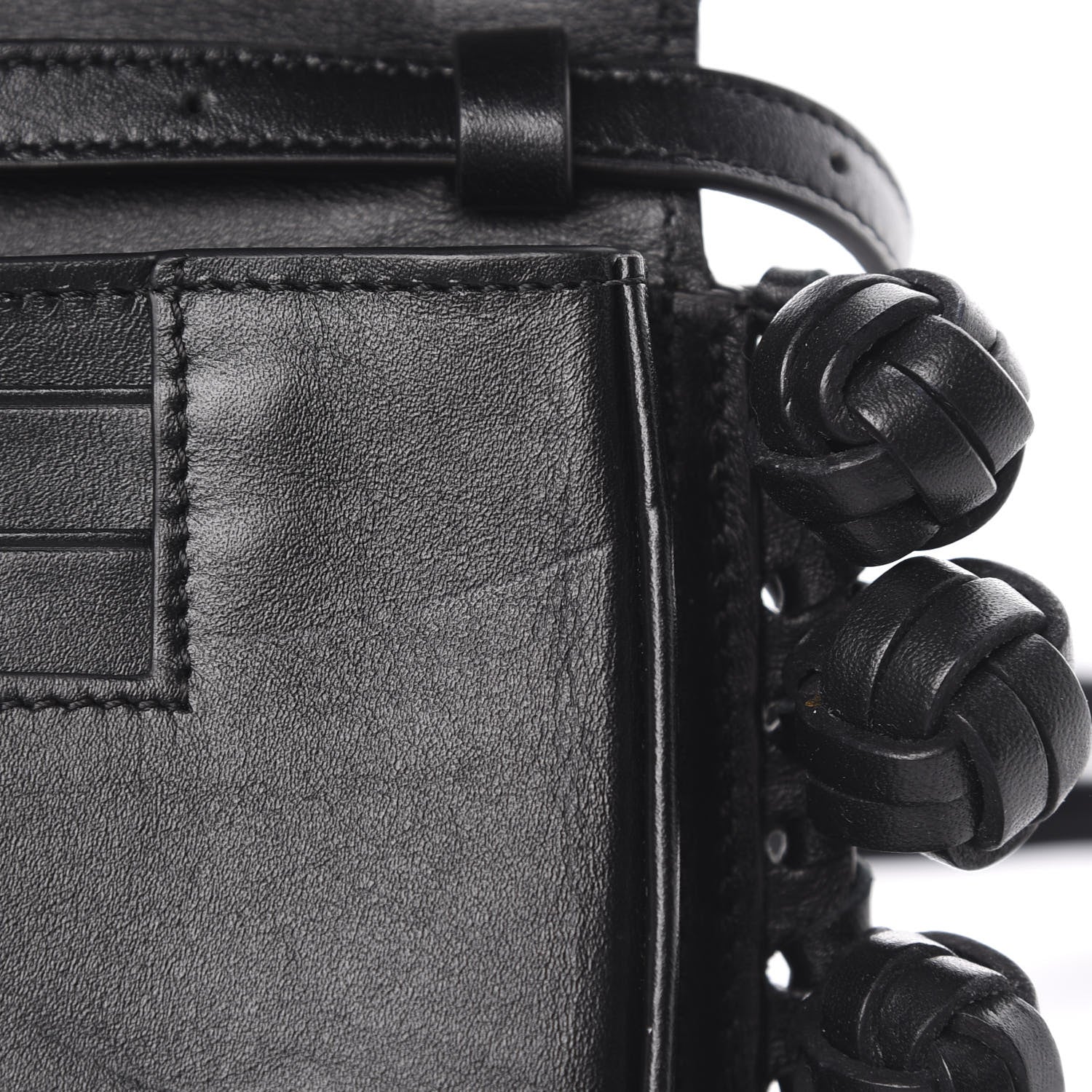 Loewe Calfskin Heel Knots Crossbody Bag Black 10 of 12