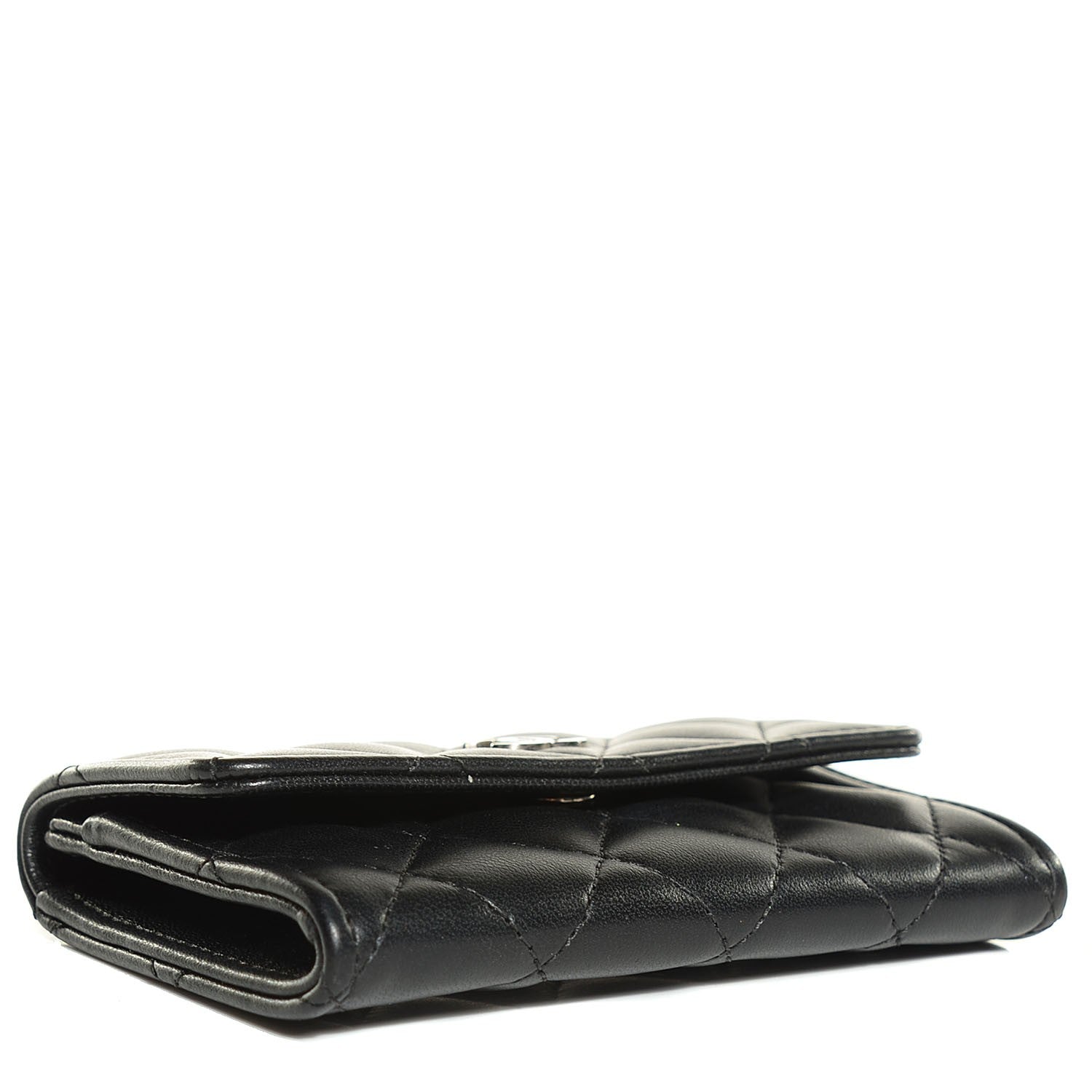 Chanel Lambskin Quilted Flap Card Holder Black 4 of 9