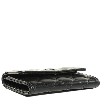 Chanel Lambskin Quilted Flap Card Holder Black 4 of 9