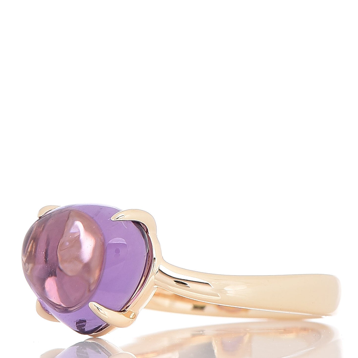 18K Yellow Gold Amethyst Sassy Ring 53 6.5
