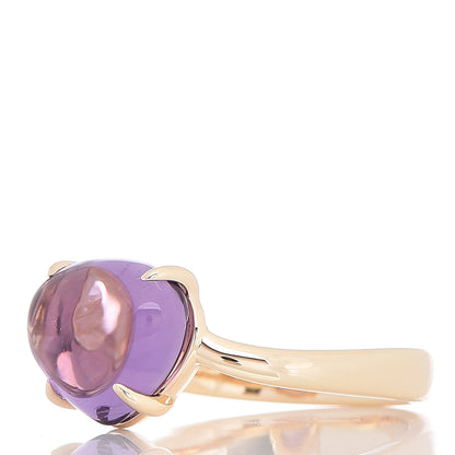 Bulgari 18K Yellow Gold Amethyst Sassy Ring 53 6.5 3 of 7