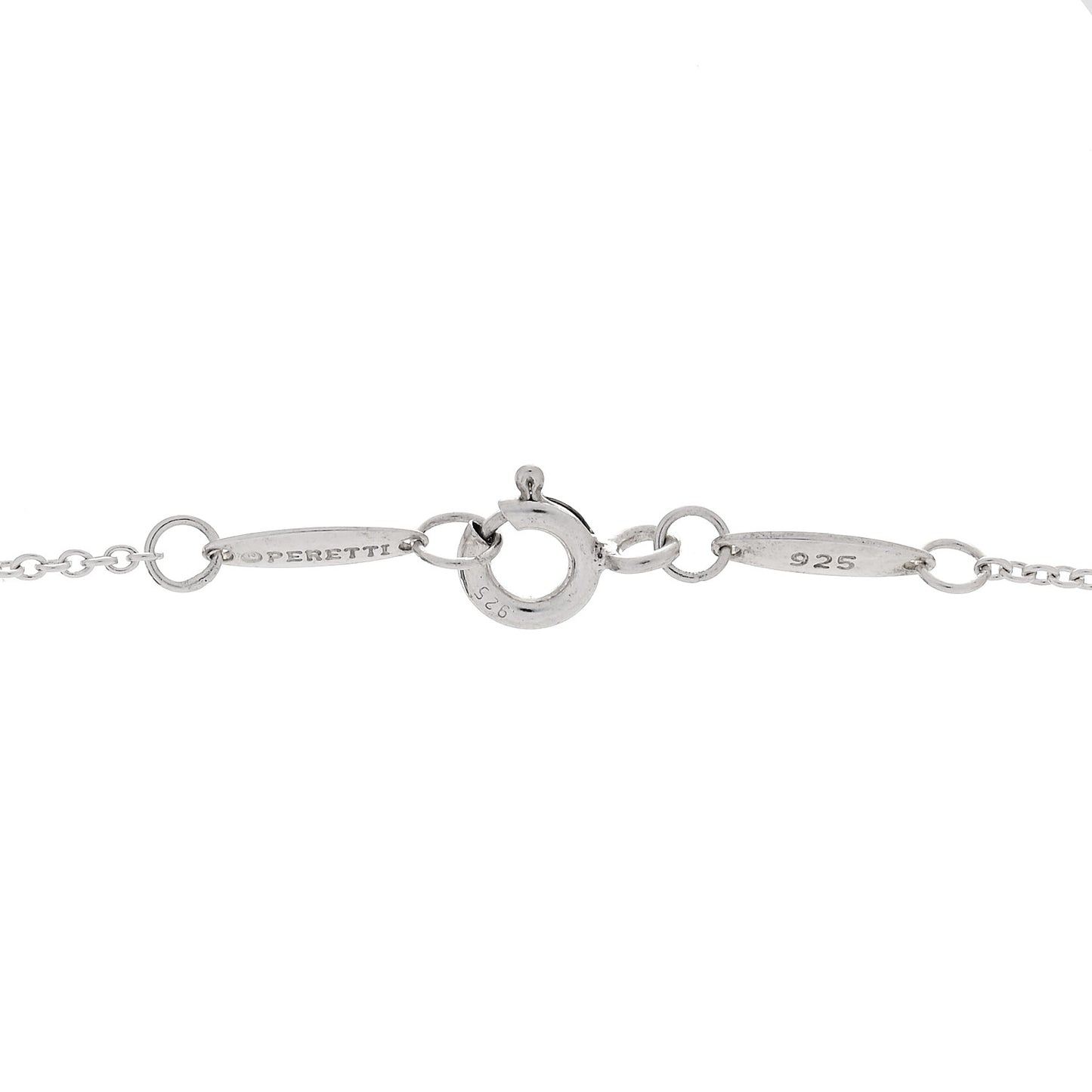 Sterling Silver Elsa Peretti Square Bottle Pendant Necklace
