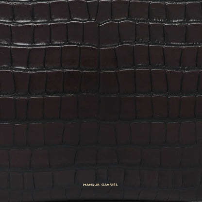 Mansur Gavriel Crocodile Embossed Calfskin Elegant Top Handle Bag Class 7 of 9