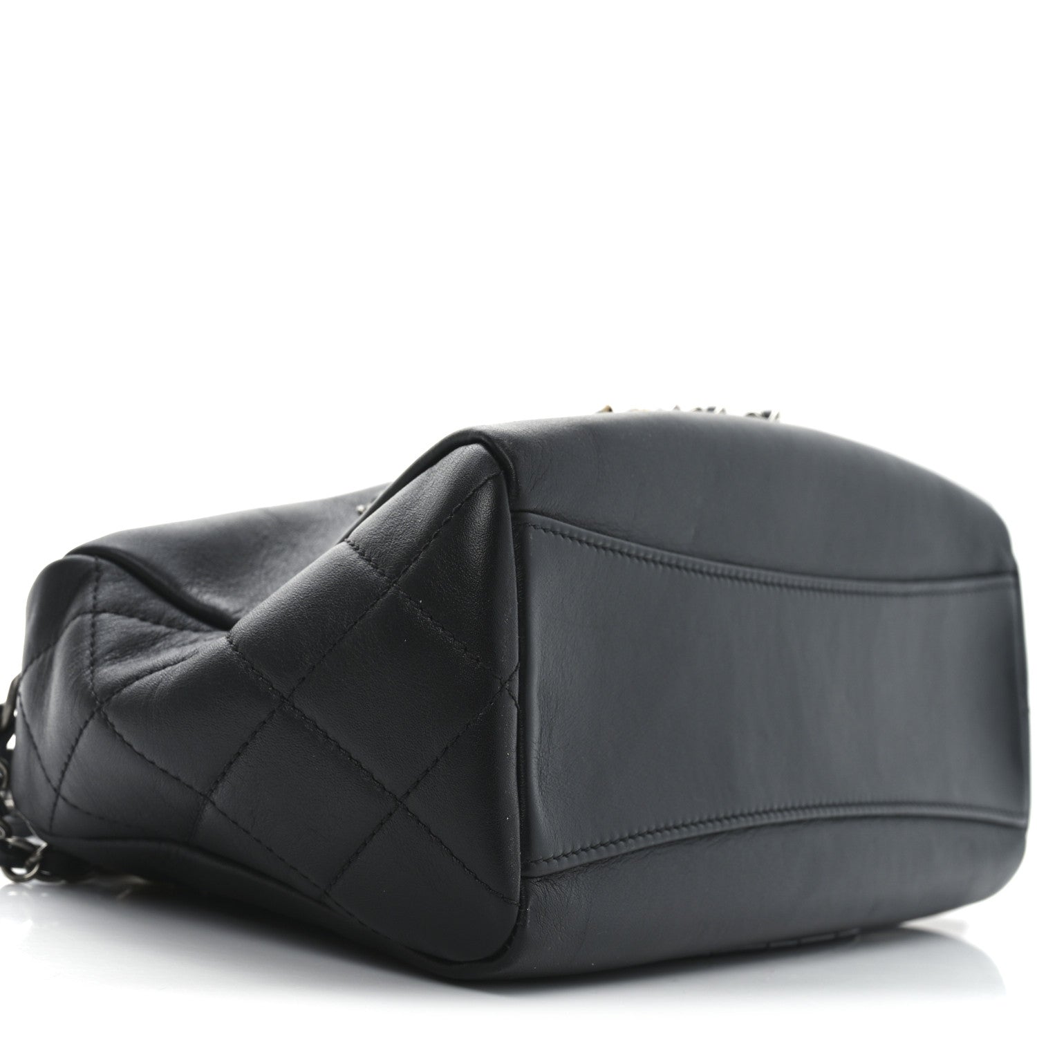 Chanel Calfskin Chain 20s Signature Hobo Black 8 of 9