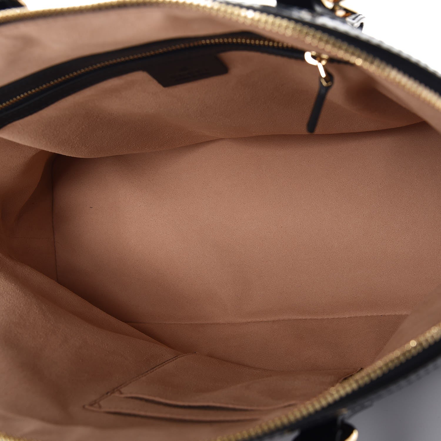 Gucci Suede Patent GG Web Medium Ophidia Top Handle Dome Bag Black 5 of 7