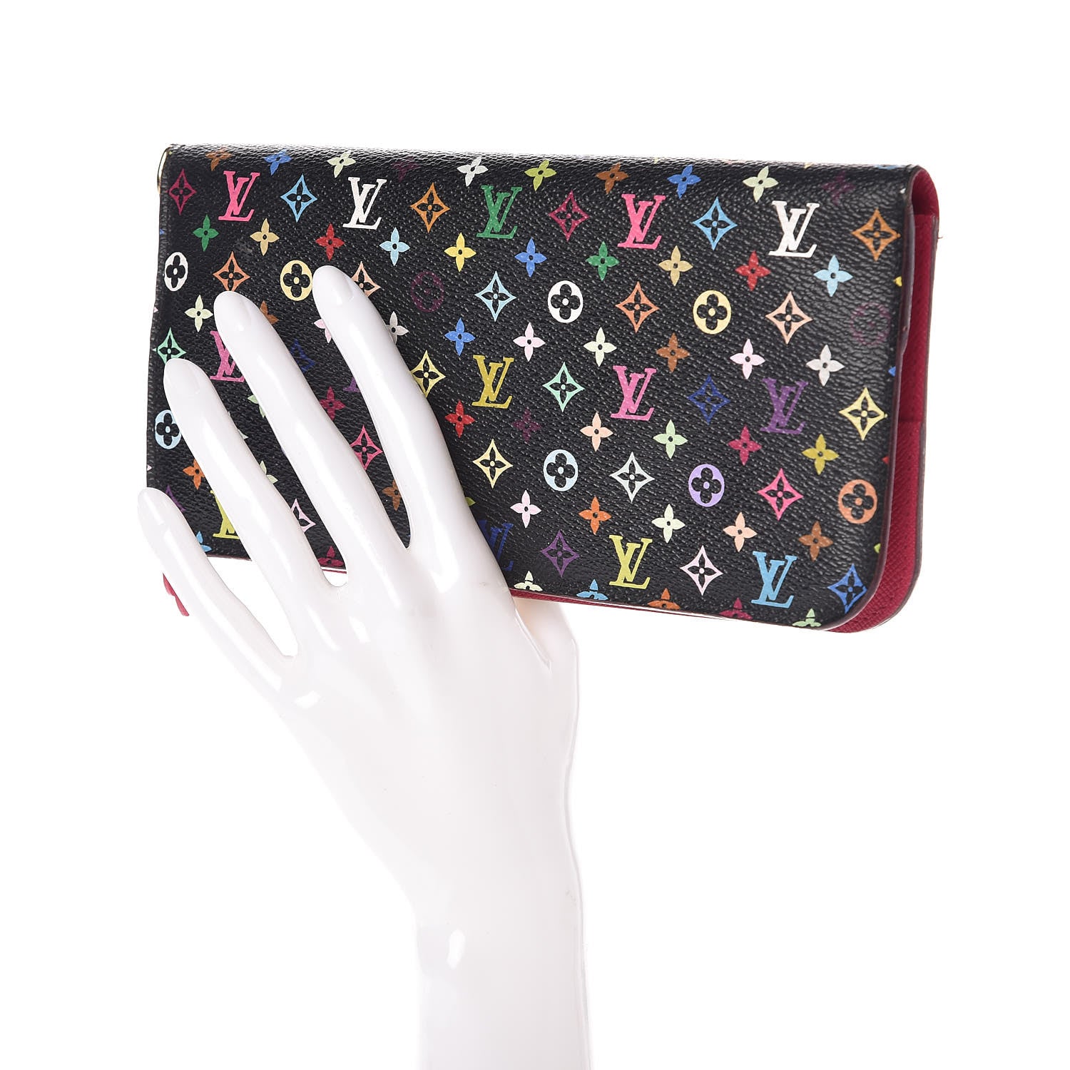 Louis Vuitton Monogram Multicolor Insolite Wallet Black Grenade 2 of 7