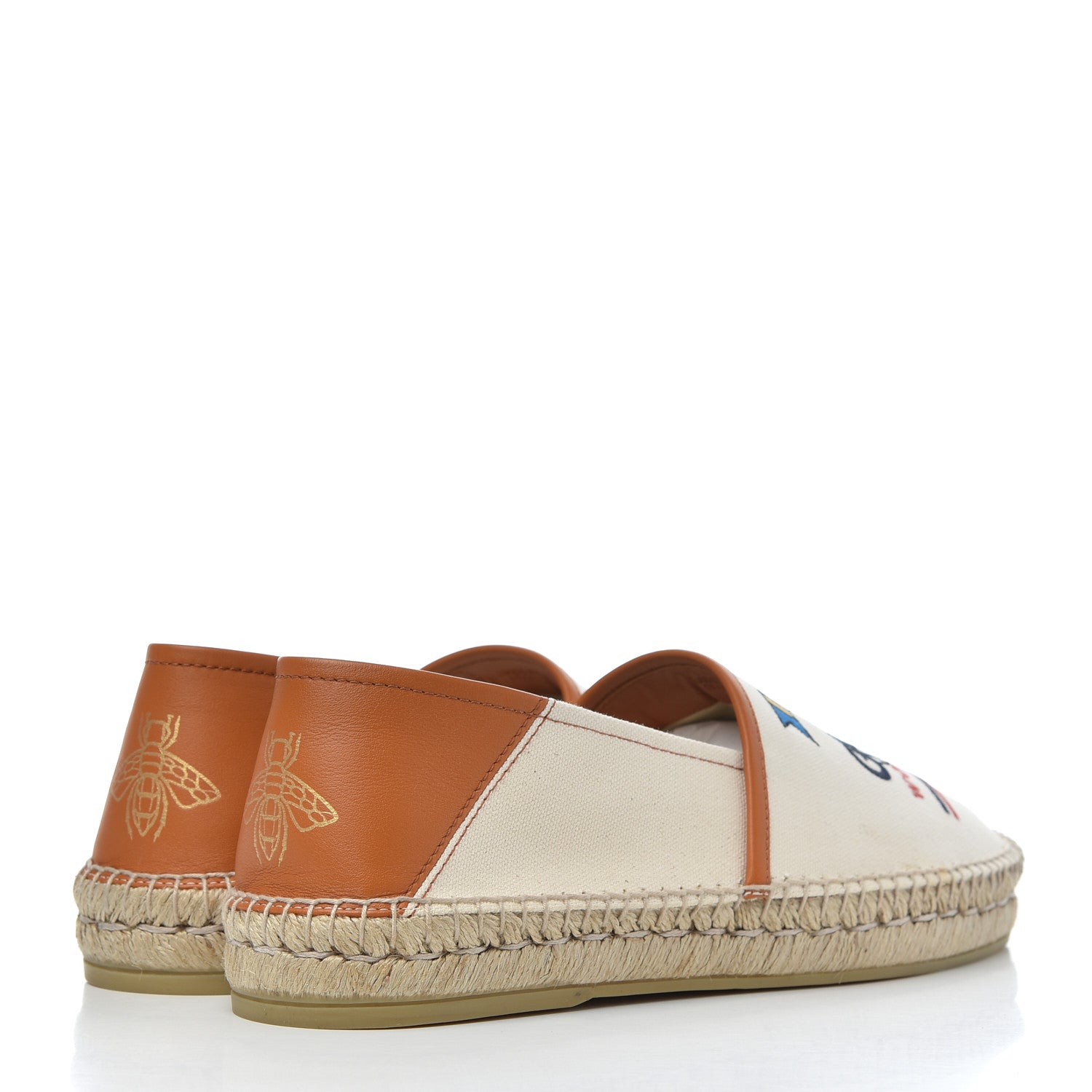 Gucci Canvas Worldwide Mens Espadrilles 7.5 Raw Cognac 4 of 14