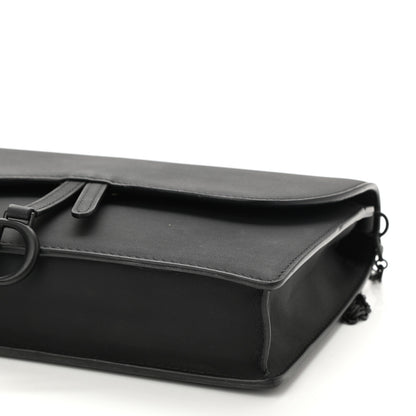 Christian Dior Ultra Matte Calfskin Saddle Chain Pouch Black 8 of 9