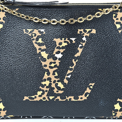 Louis Vuitton Monogram Giant Jungle Pochette Double Zip Black 9 of 12