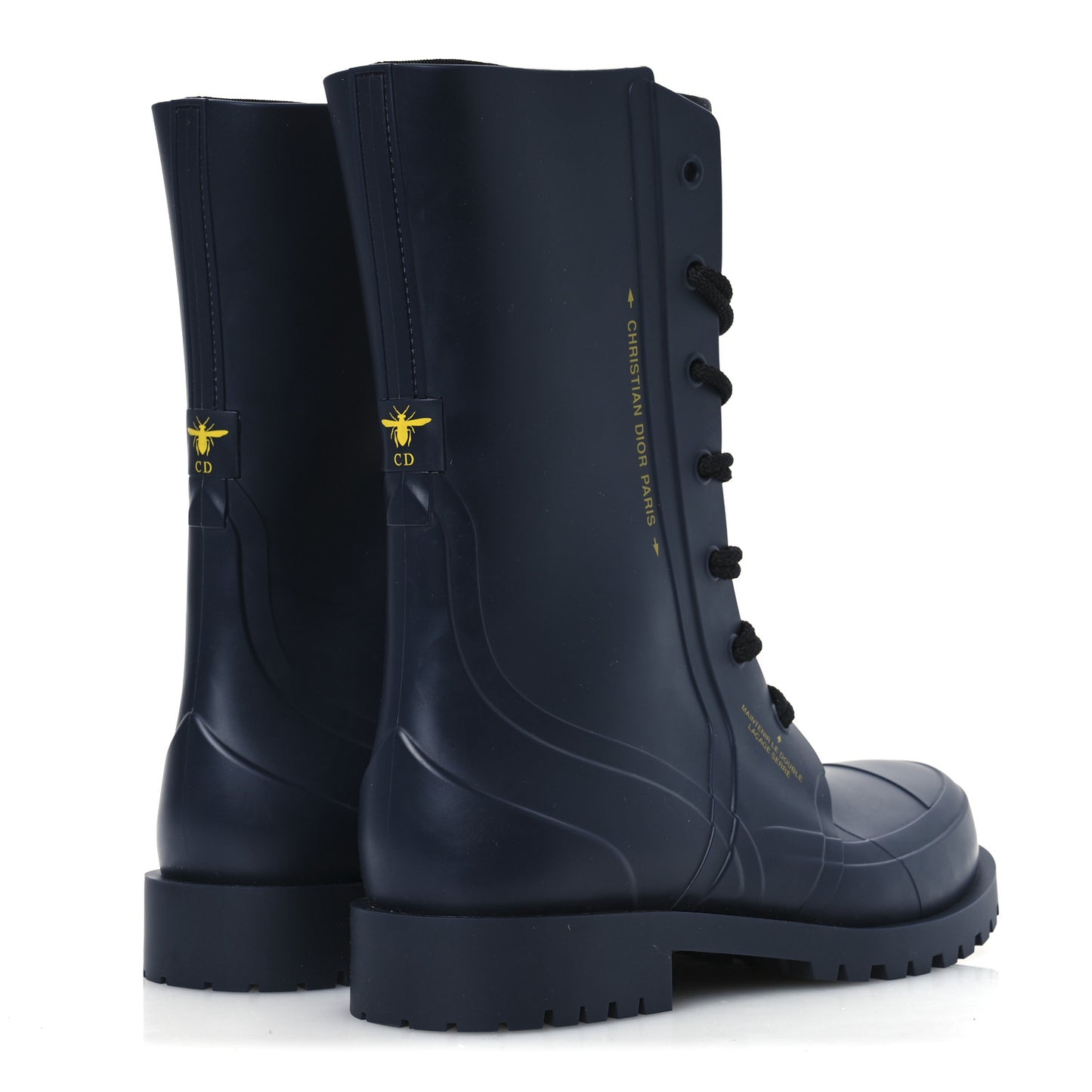 Rubber Diorcamp Low Boots 41 Indigo