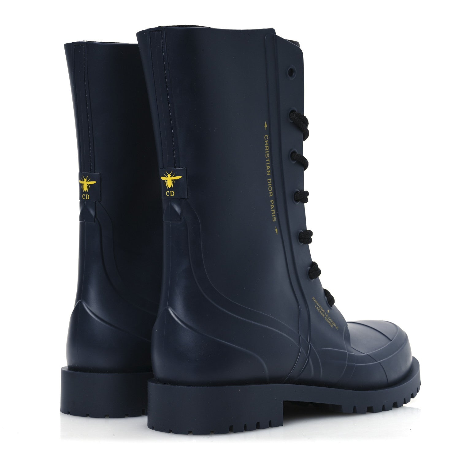 Christian Dior Rubber Diorcamp Low Boots 41 Indigo 5 of 10