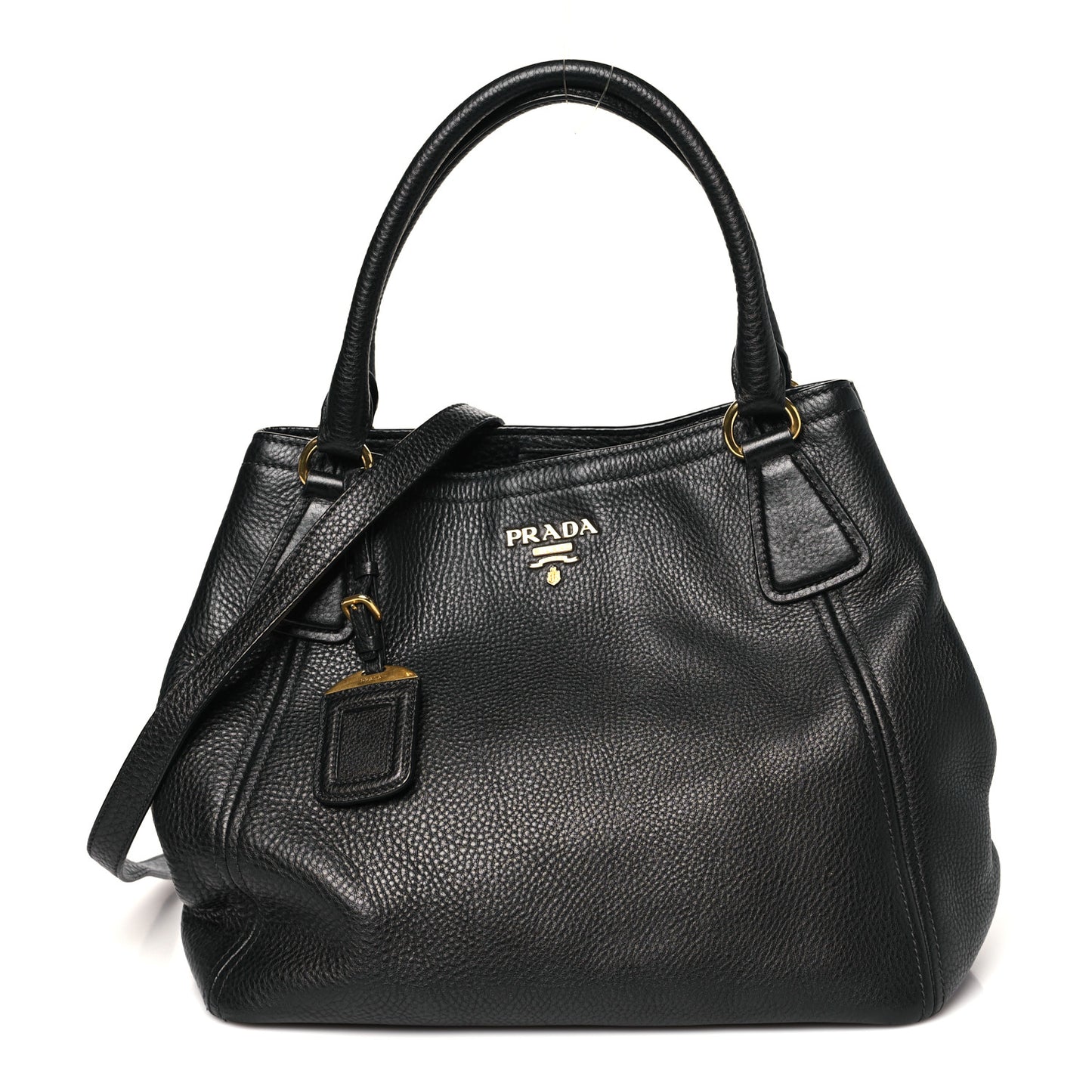 Vitello Daino Tote Black