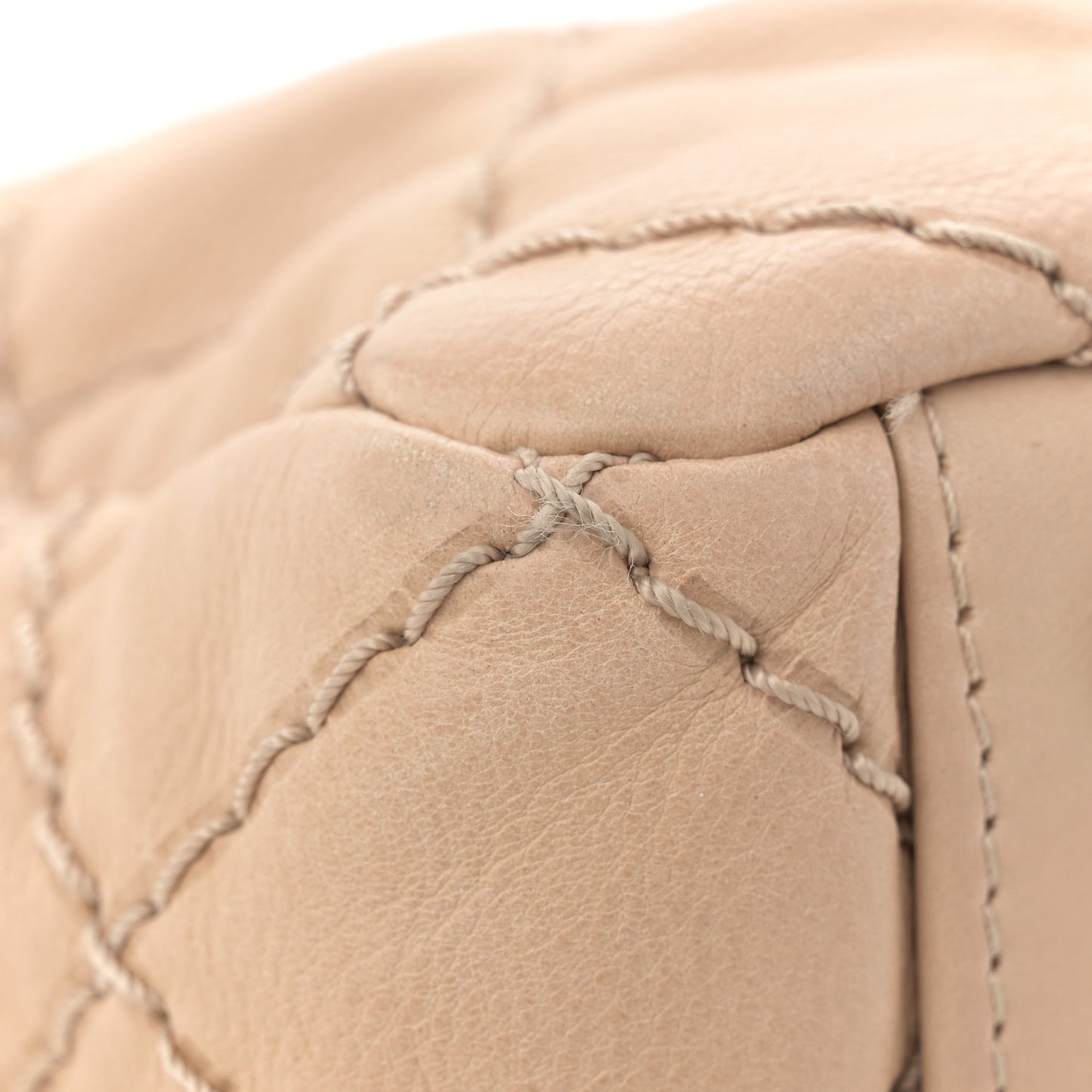 Calfskin Medium Stitch It Tote Beige