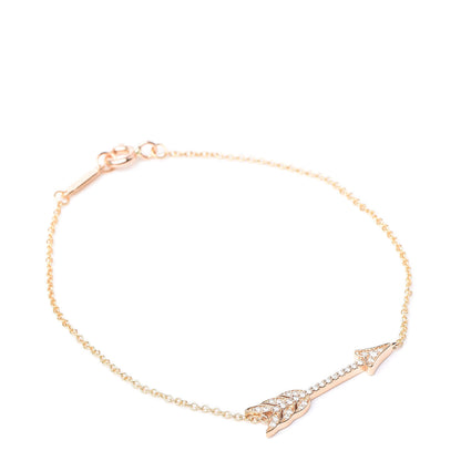 Tiffany 18K Rose Gold Diamond Arrow Bracelet 1 of 7