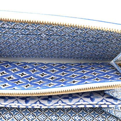 Louis Vuitton Monogram Giant By The Pool Zippy Wallet Resort Blue 5 of 10