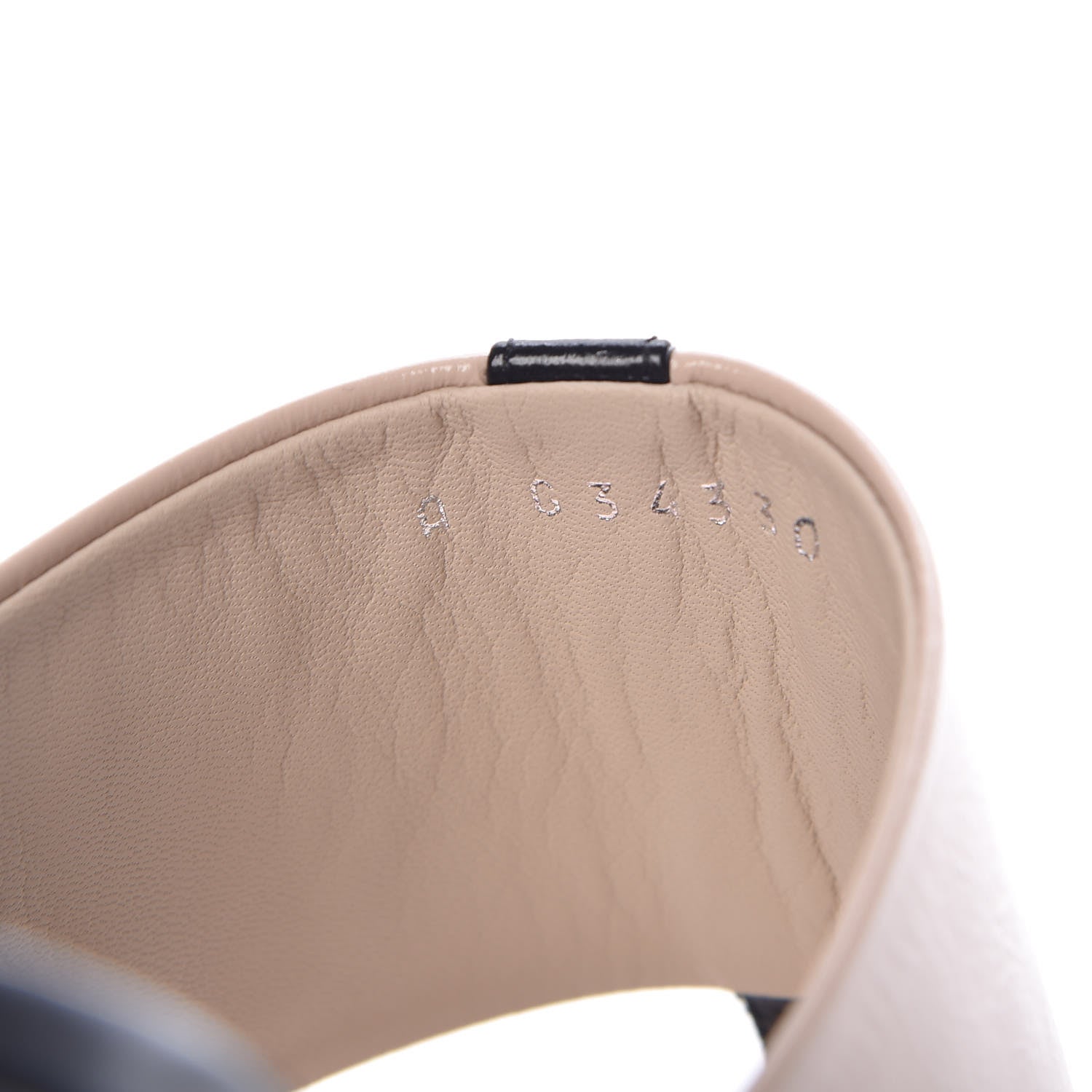 Chanel Calfskin CC Thong Sandals 41 Beige Black 8 of 9