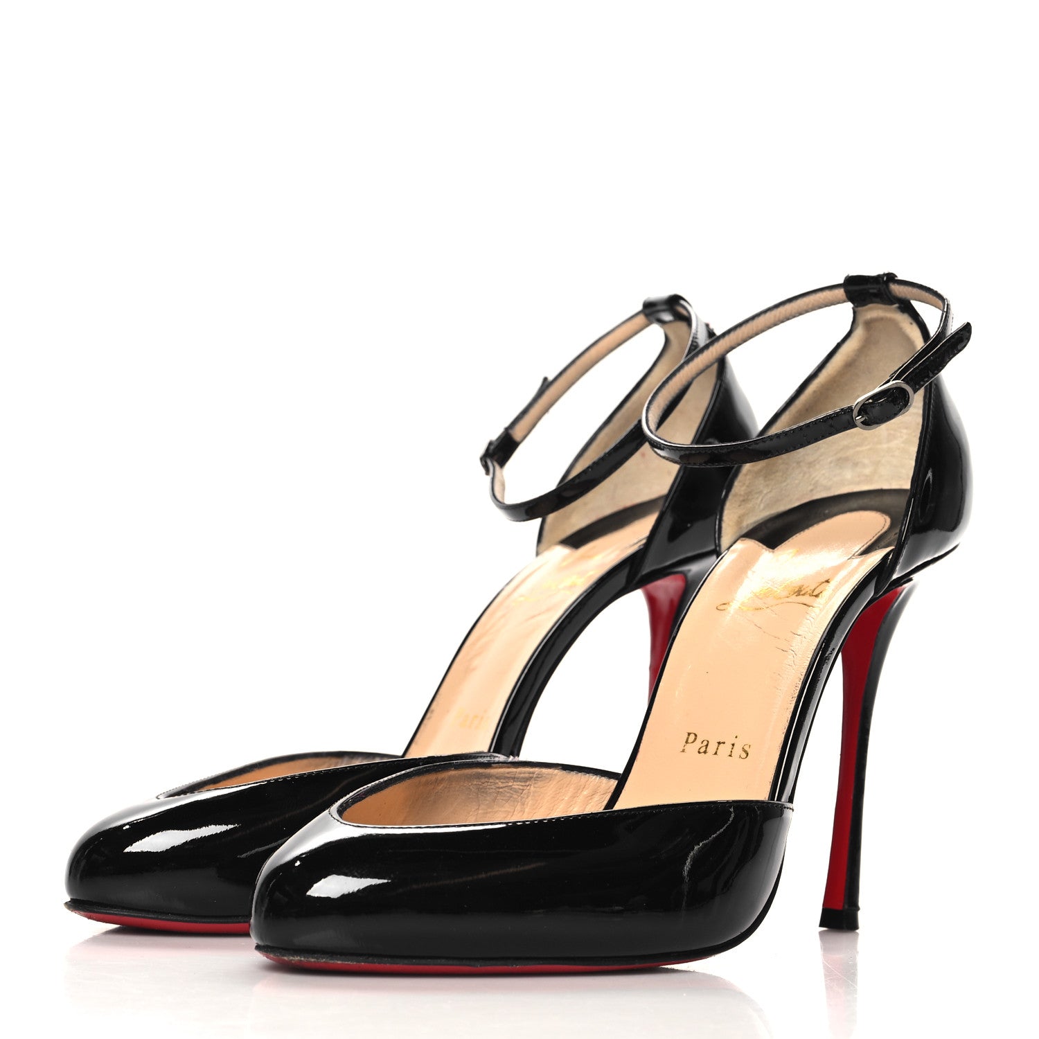 Christian Louboutin Patent Dollyla 100 Pumps 38 Black 4 of 9