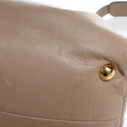 Valentino Garavani Calfskin Vanite Studded Dome Taupe 6 of 9