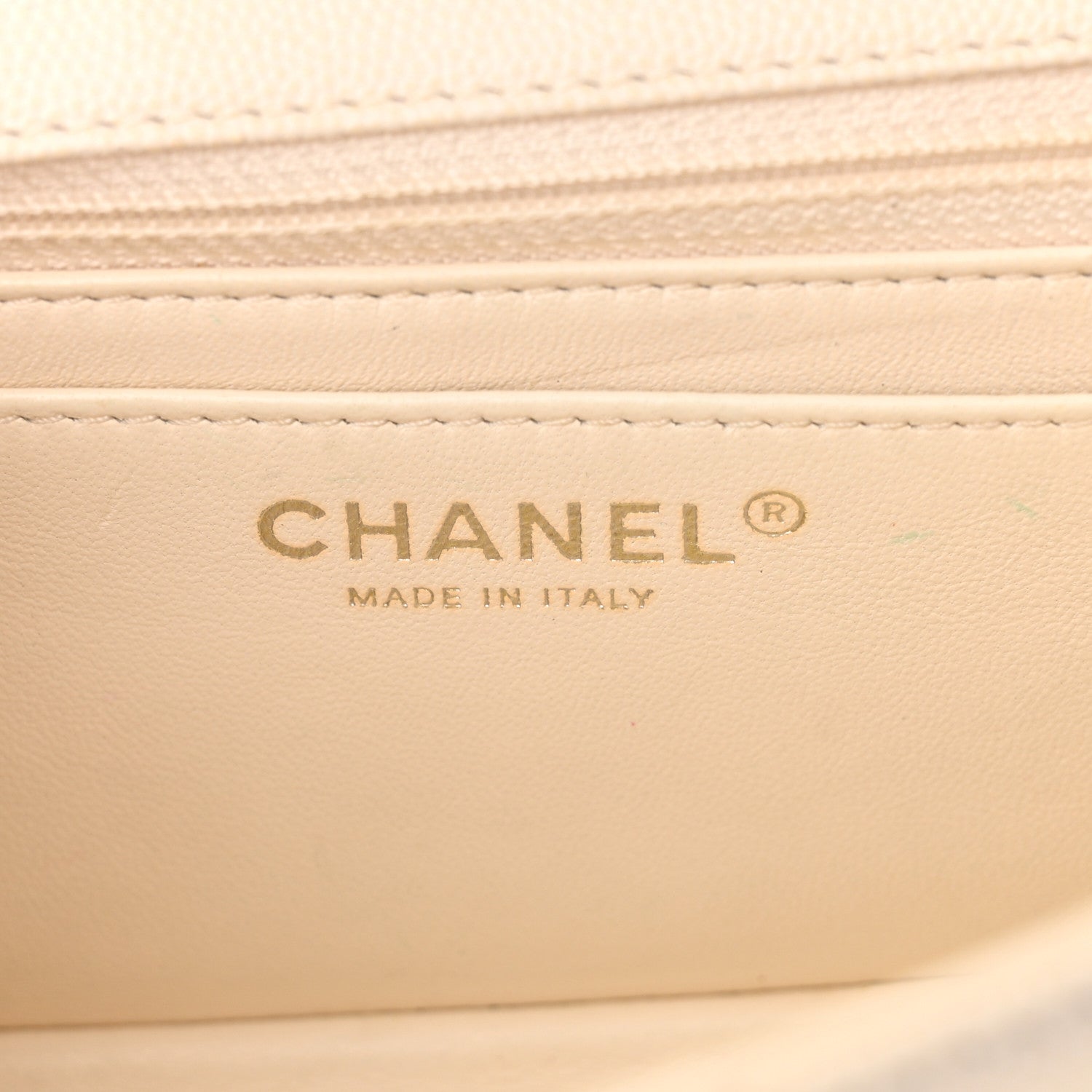 Chanel Caviar Quilted Mini Rectangular Flap White 6 of 17