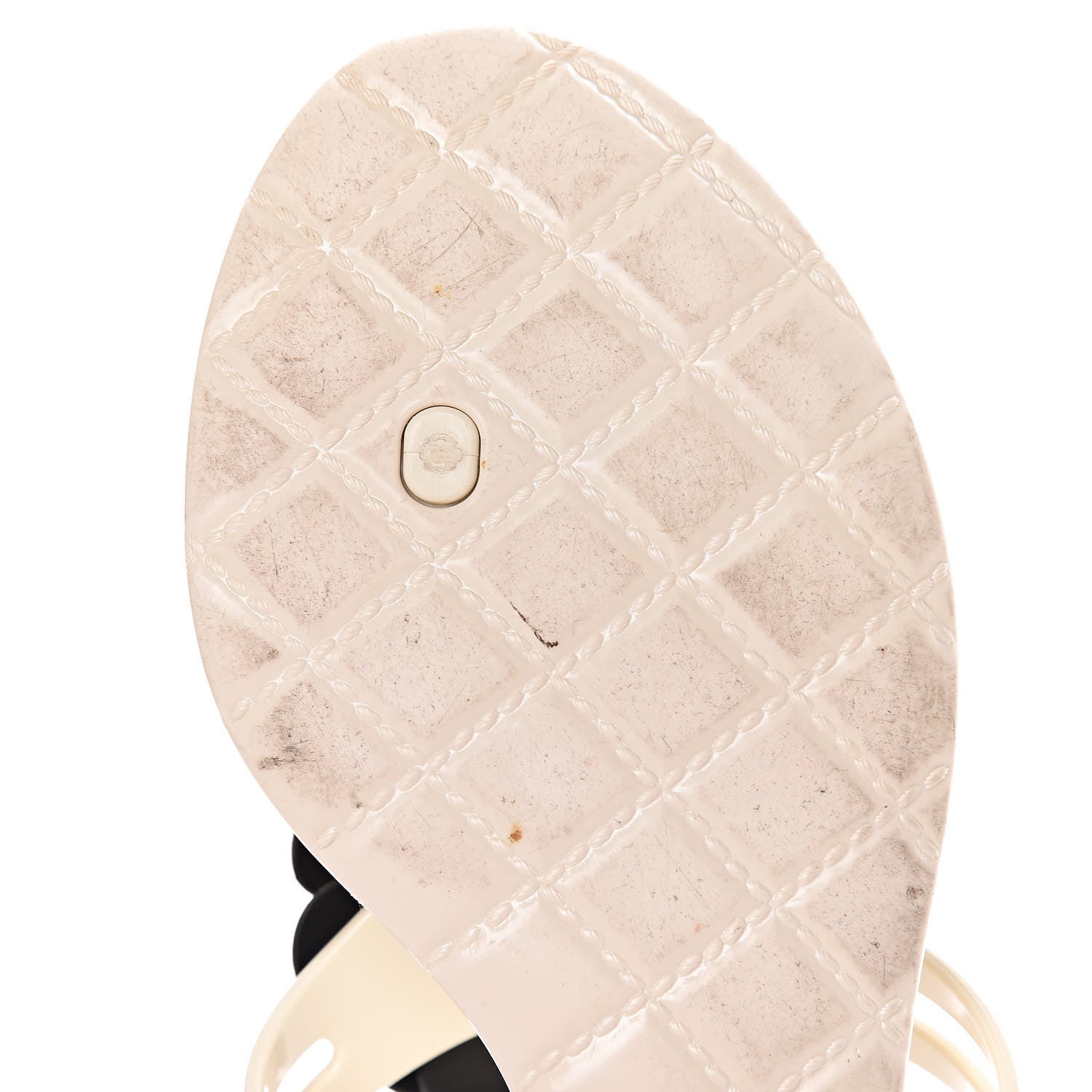 Chanel Jelly Camellia Thong Sandals 39 Ivory Black 8 of 15