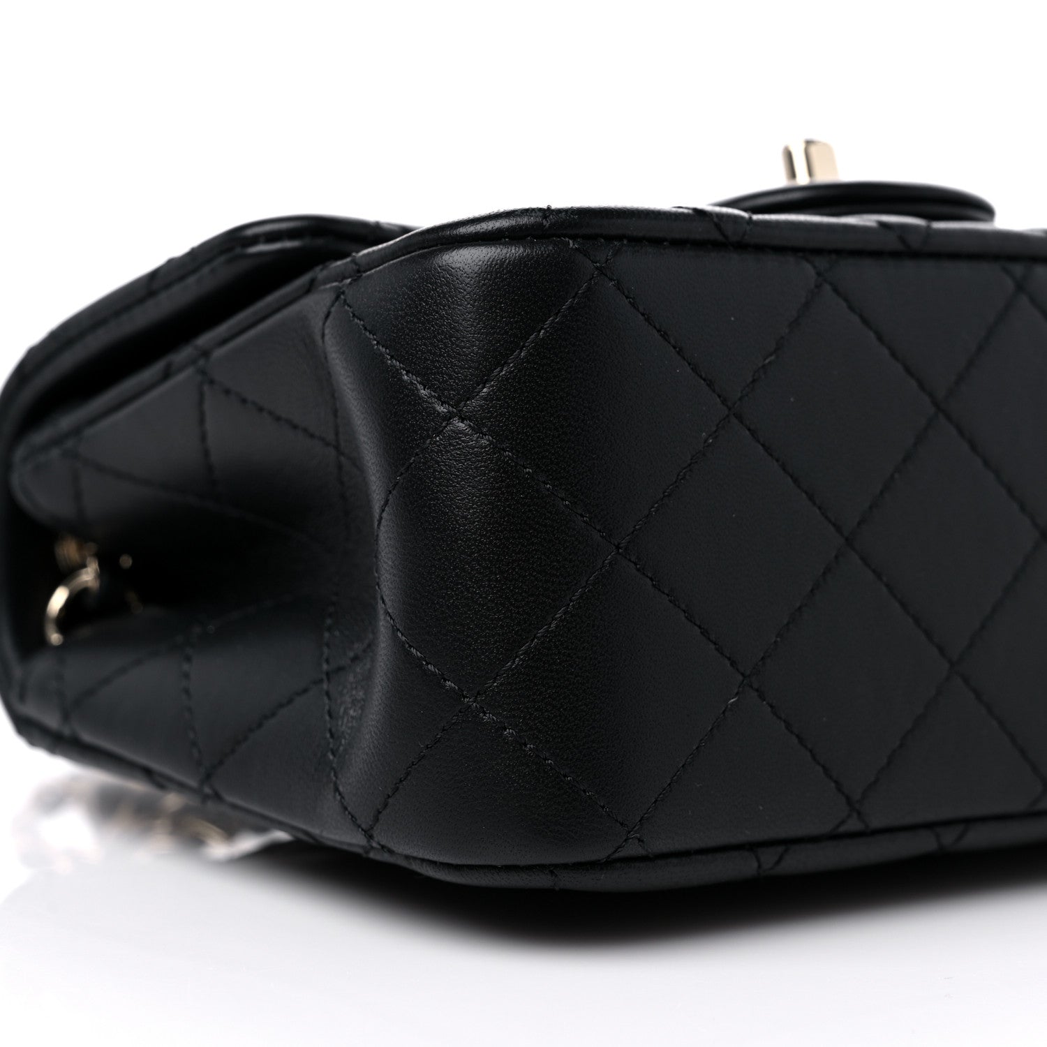 Chanel Lambskin Quilted Enamel Mini Pearl Crush Flap Black 7 of 10