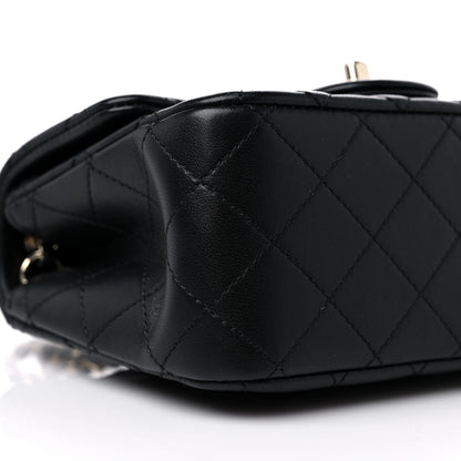 Chanel Lambskin Quilted Enamel Mini Pearl Crush Flap Black 7 of 10