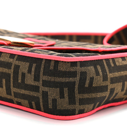 Fendi Fabric Jacquard FF 1974 Baguette Tobacco Moro Fuxia Fluo 11 of 11