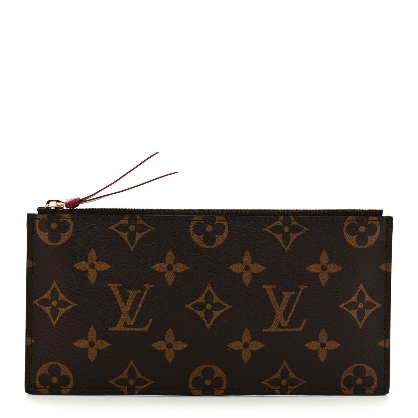 Monogram Felicie Chain Wallet Zippered Insert Fuchsia