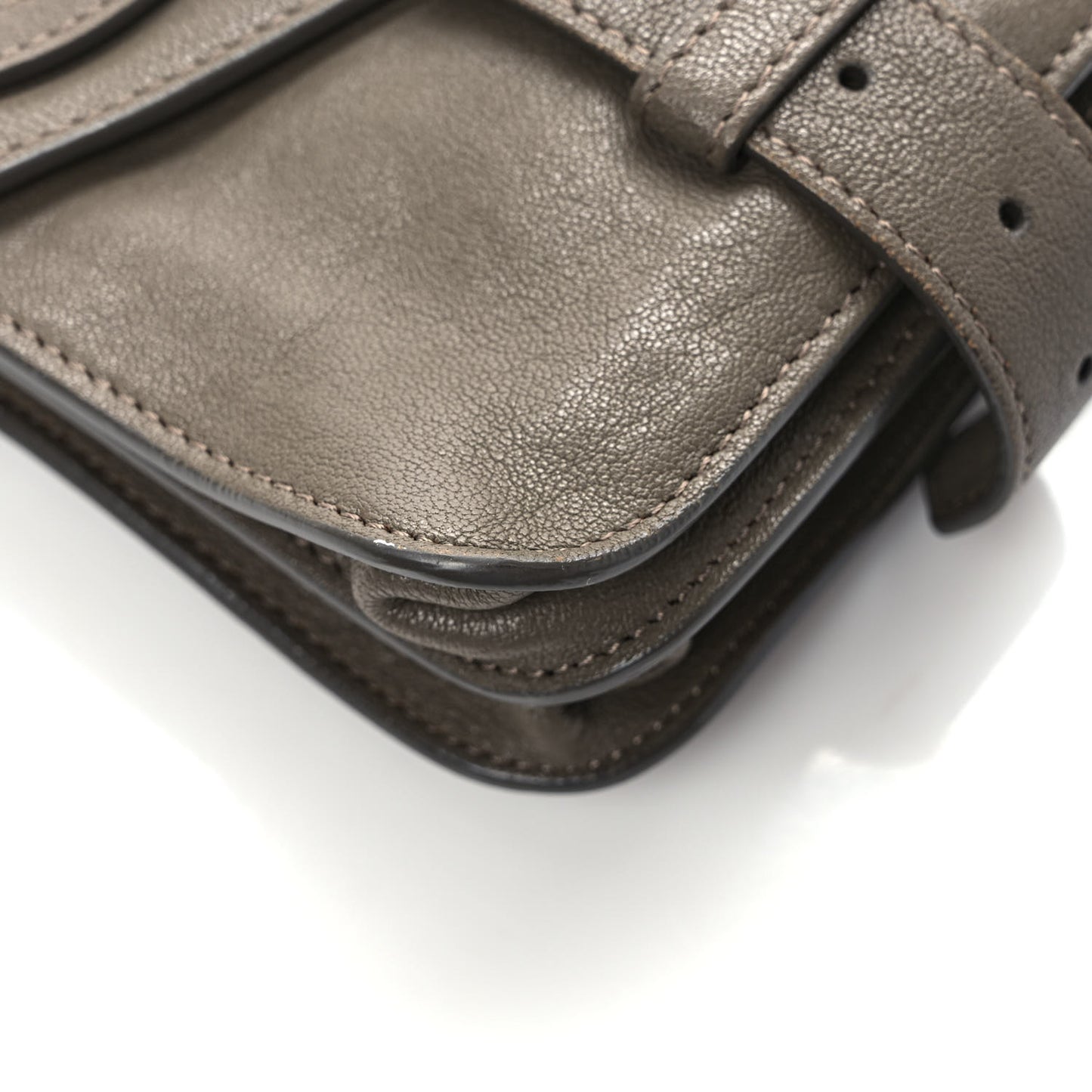 Lambskin PS1 Pochette Clutch Smoke