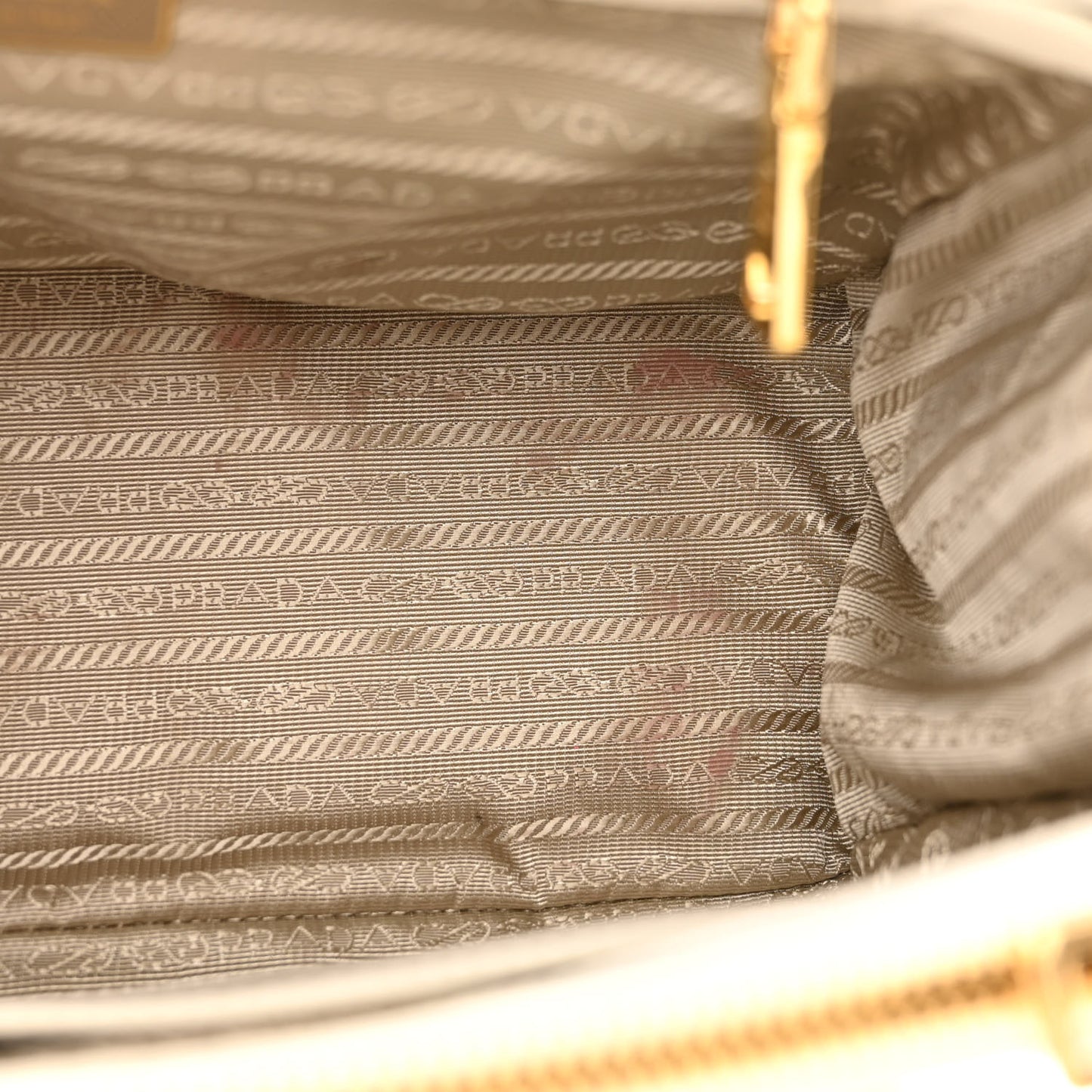 Saffiano Lux Small Galleria Double Zip Tote White