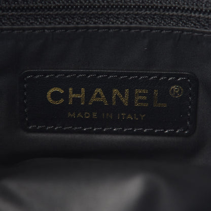 Chanel Braided Velvet Metallic Lambskin Precious Net Tote Black 6 of 8