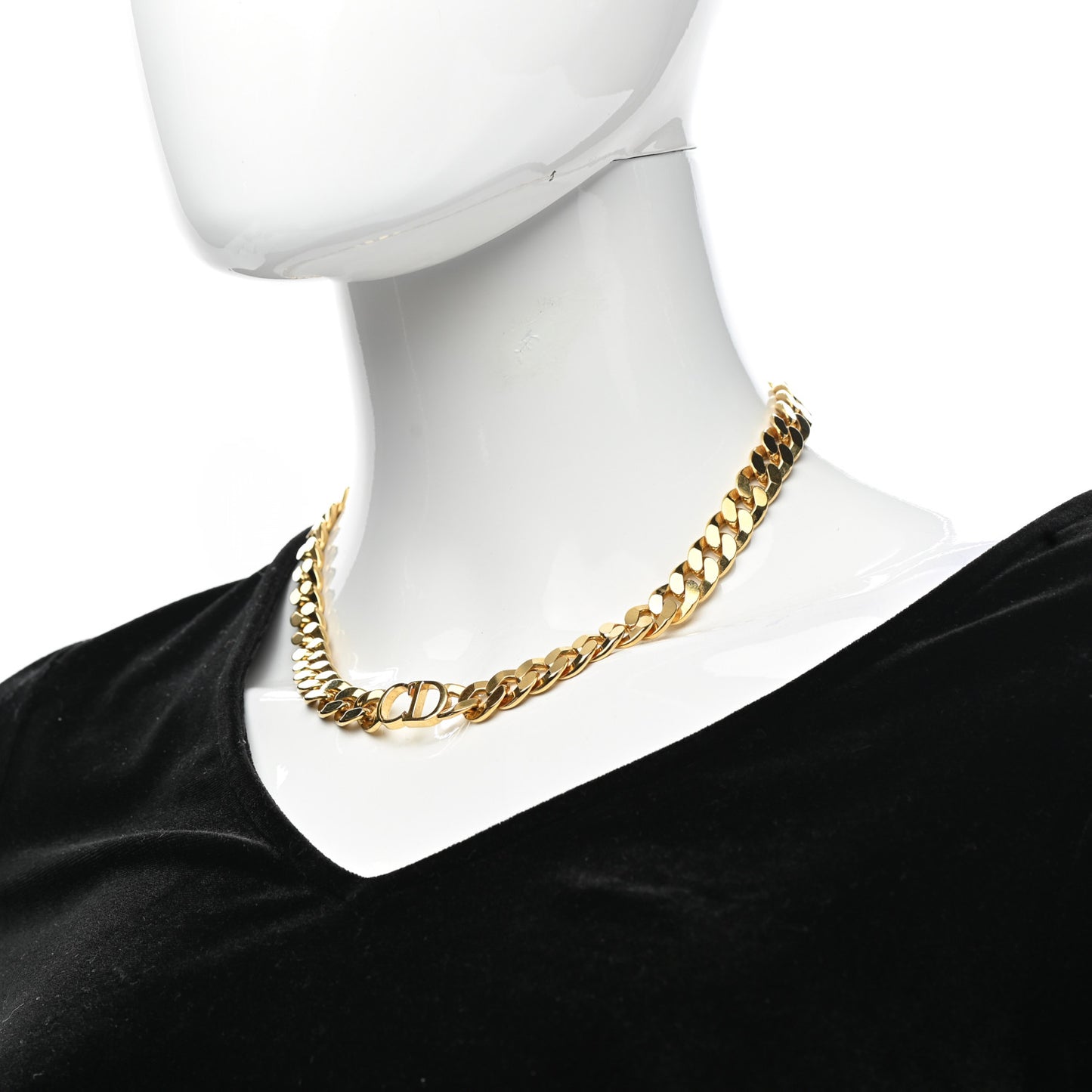 Metal Danseuse Etoile Chain Choker Necklace Gold