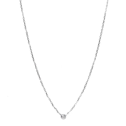 Cartier 18K White Gold Diamond SM D'Amour Pendant Necklace 1 of 5