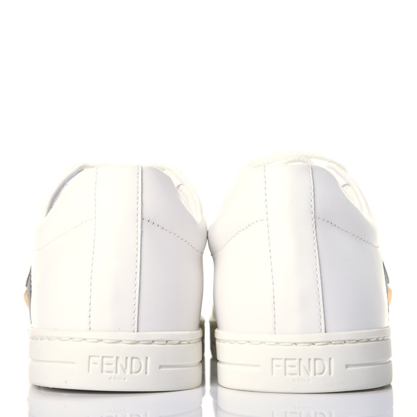 Calfskin Bugs Low Top Sneakers 35 White
