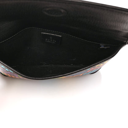 Gucci GG Supreme Monogram Psychedelic Slim Belt Bag Black 5 of 10