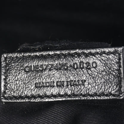 Saint Laurent Lambskin Quilted Medium Loulou Puffer Monogram Chain Satchel Black 7 of 9