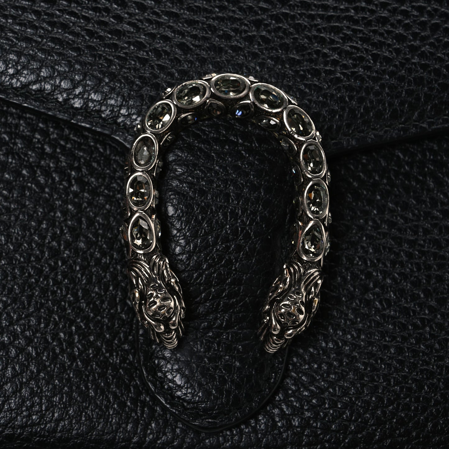 Calfskin Mini Dionysus Chain Wallet Black