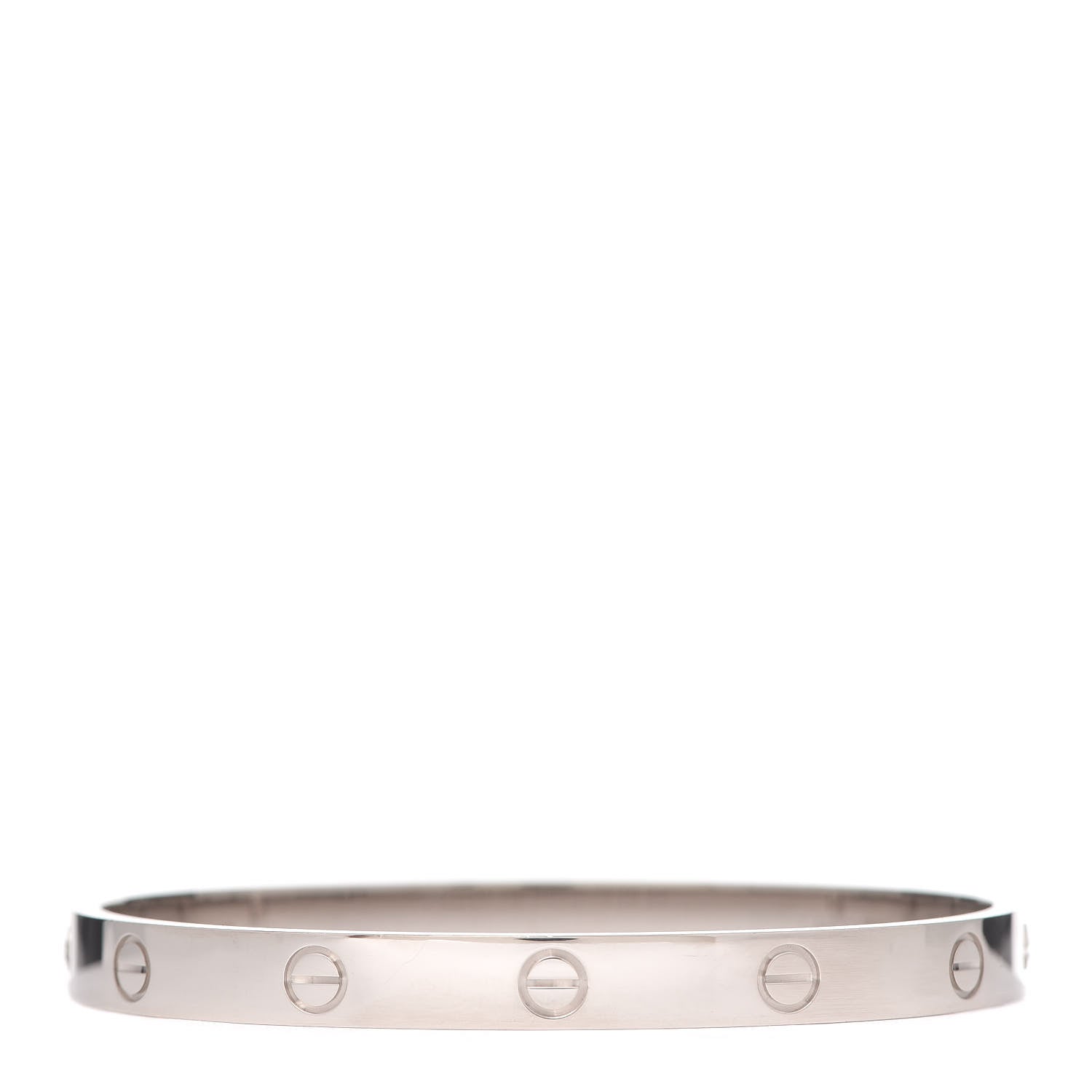 Cartier 18K White Gold LOVE Bracelet 18 3 of 6