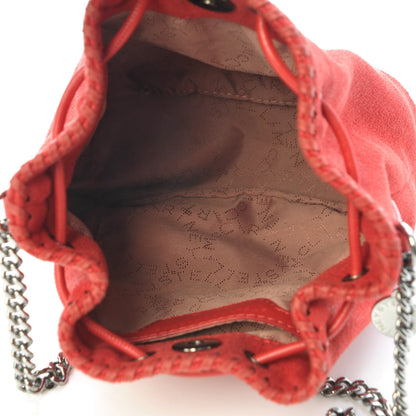 Stella McCartney Shaggy Deer Mini Bucket Falabella Bag Cherry 5 of 7