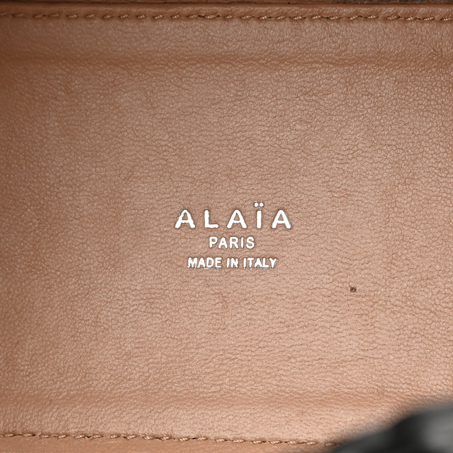 Alaia Calfskin Vienne Wave Mina 16 Bag  Black 6 of 13