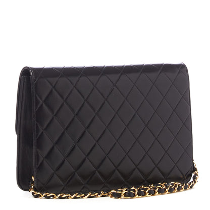 Chanel Lambskin Quilted Medium Single Flap Black 2 of 9