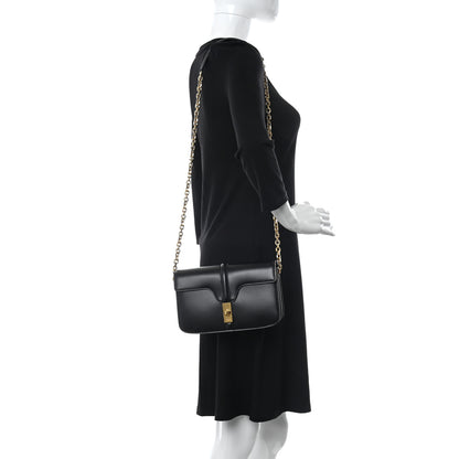 Celine Satinated Calfskin 16 Chain Bag Black 2 of 11