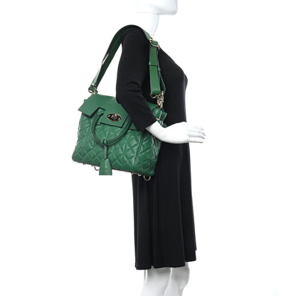 Mulberry Nappa Quilted Medium Cara Delevingne Convertible Bag Green 2 of 12