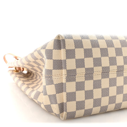 Louis Vuitton Damier Azur Graceful MM Rose Ballerine 8 of 9