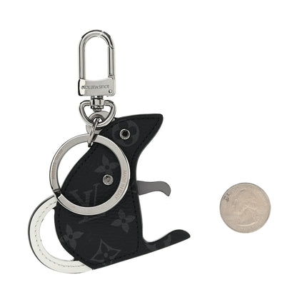 Louis Vuitton Calfskin Monogram Eclipse Rat Bag Charm Key Holder 2 of 4