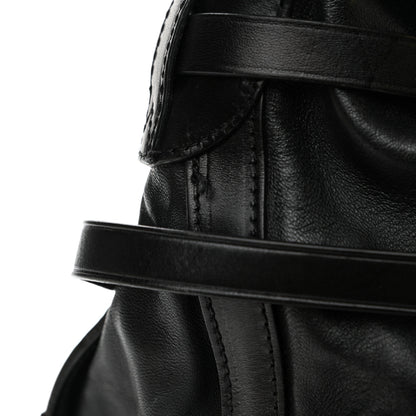 Burberry Lambskin Bridle Calfskin Small Dutton Hobo Black 14 of 14