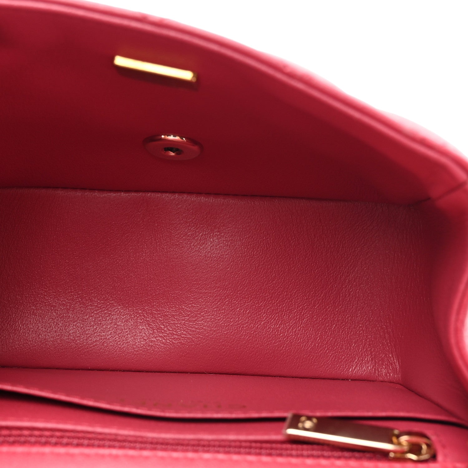 Chanel Lambskin Quilted Mini Square Flap Dark Pink 5 of 10